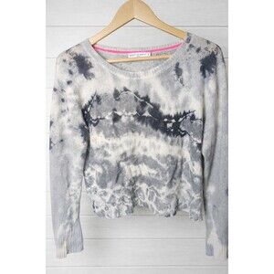 Scot & Scott London 100% Cashmere Gray Tie Dyed Sweater M